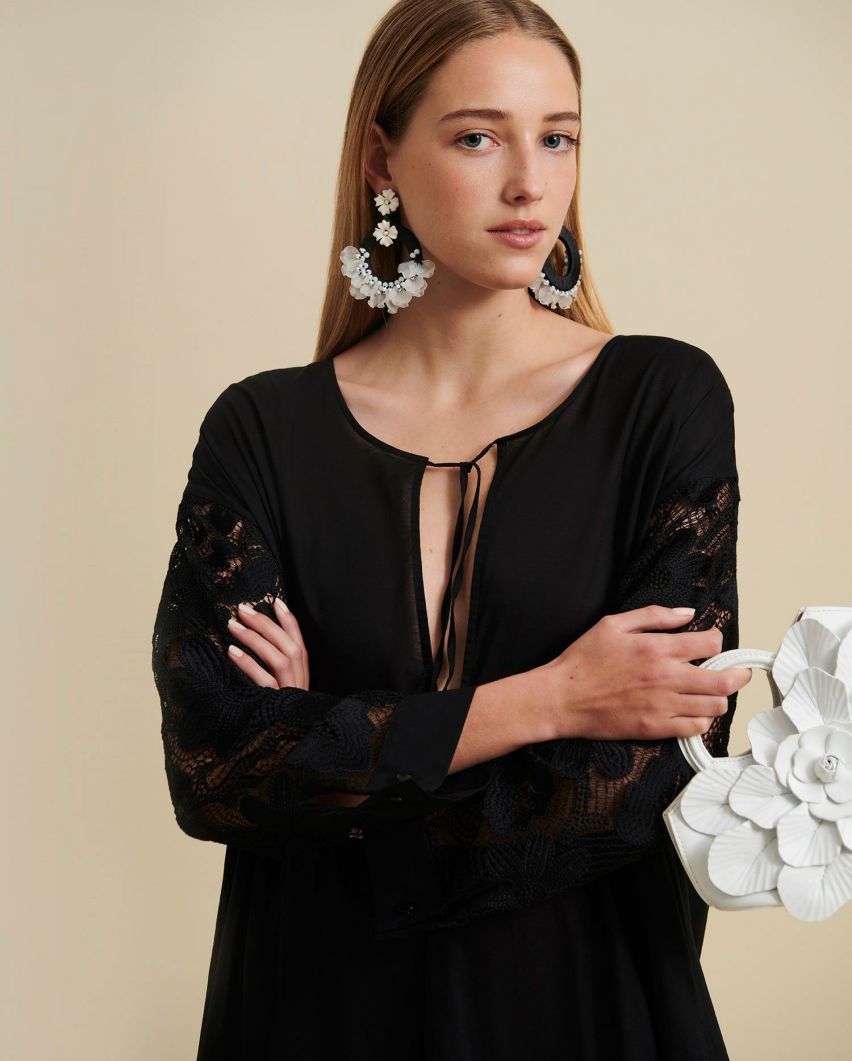 Ready To Wear Anne Fontaine | Karia Dress Black - Claudedick