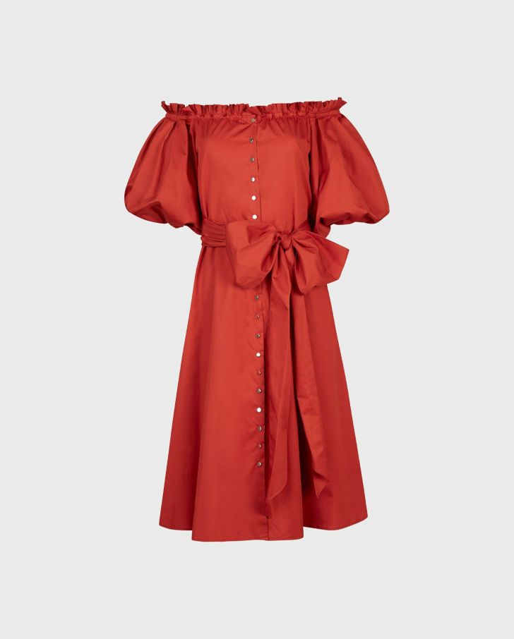 Ready To Wear Anne Fontaine | Nayara Dress Red - Claudedick